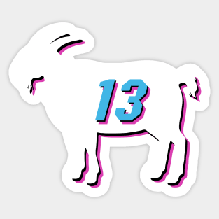 Bam Adebayo Miami Goat Qiangy Sticker
